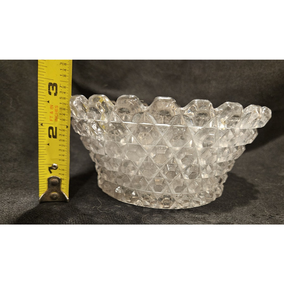 Westmoreland Line #444 Overall Hob Elegant Pressed Glass Bowl - Picture 3 of 8